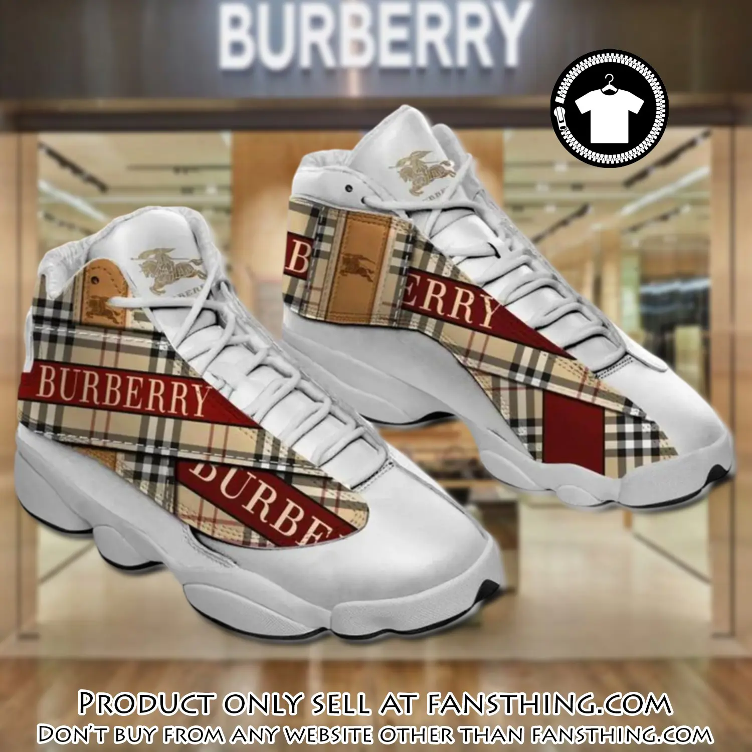 Burberry luxury air jordan 13 shoes hot  burberry sneakers gifts for men women fst4625298